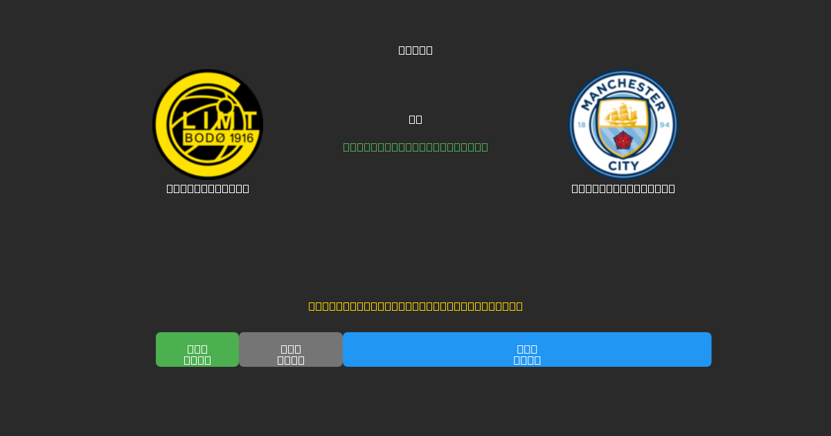 Bodø / Glimt vs Manchester City - Previsões de Futebol IA Gratuitas com 80%+ de Precisão