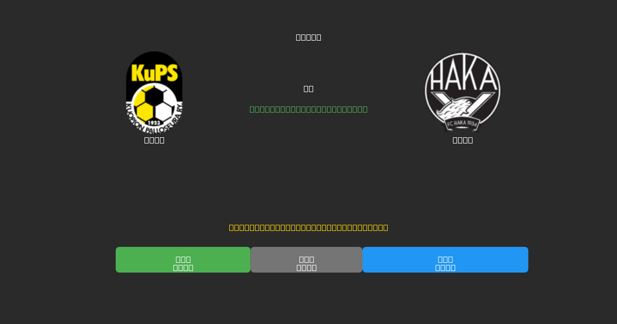 KuPS vs Haka - Predicții Gratuite cu AI, Sfaturi de Pariuri și Cote