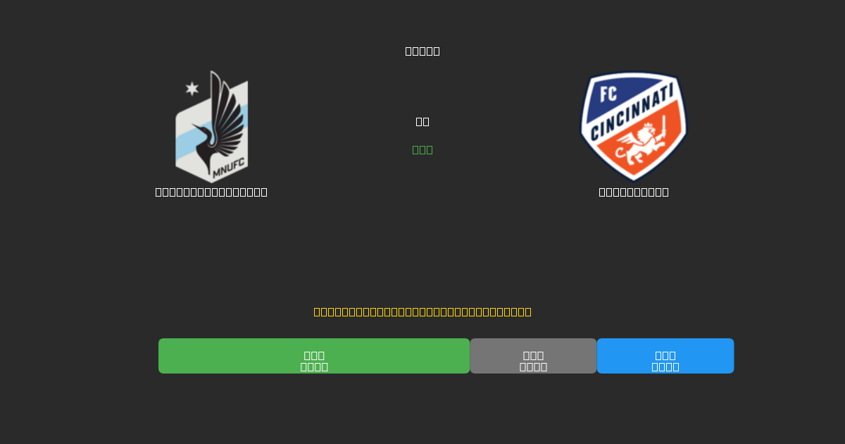 Minnesota United vs Cincinnati - Predicții Gratuite cu AI, Sfaturi de Pariuri și Cote