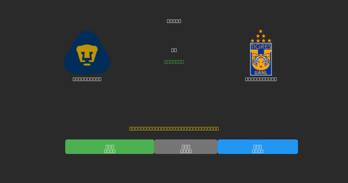 Pumas UNAM против Tigres UANL - Бесплатные ИИ Футбольные Прогнозы с 80%+ Точностью
