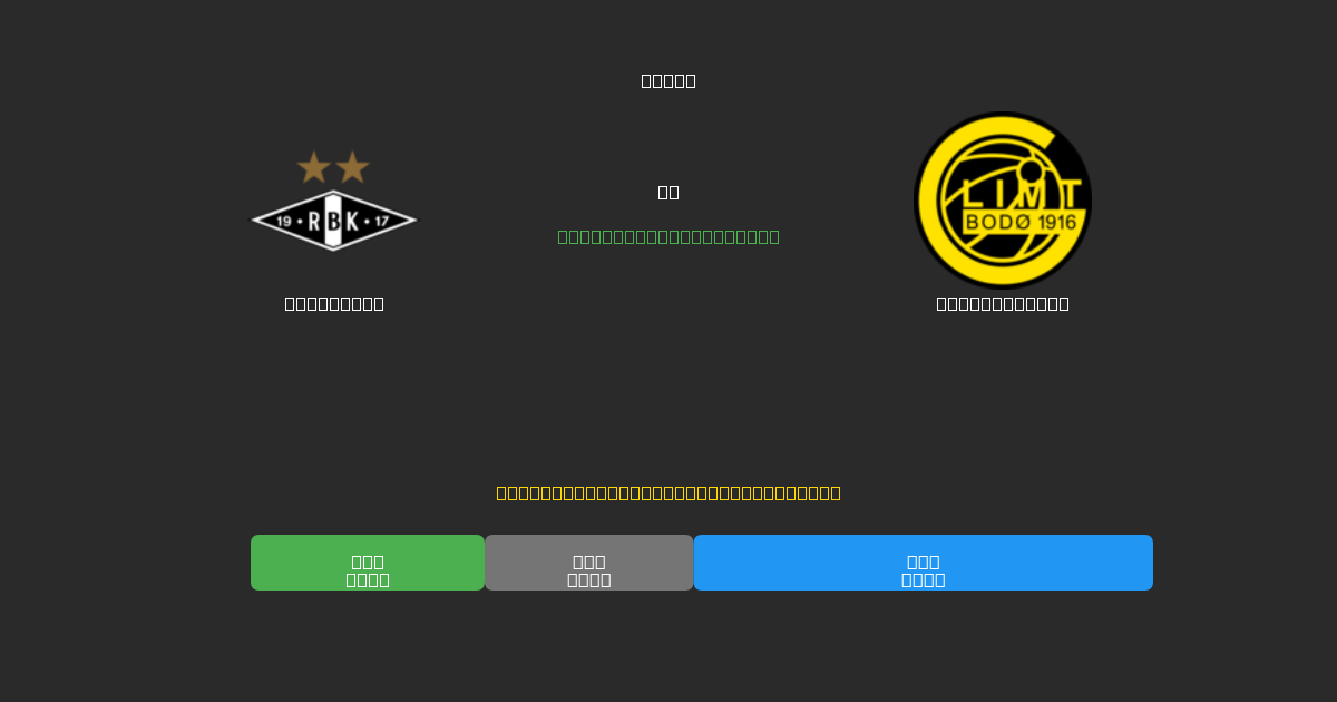 Rosenborg против Bodø / Glimt - Бесплатные ИИ Футбольные Прогнозы с 80%+ Точностью