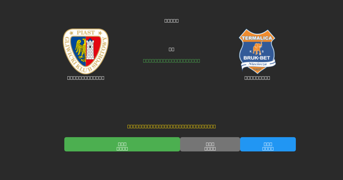 Piast Gliwice против Nieciecza - Бесплатные ИИ Футбольные Прогнозы с 80%+ Точностью