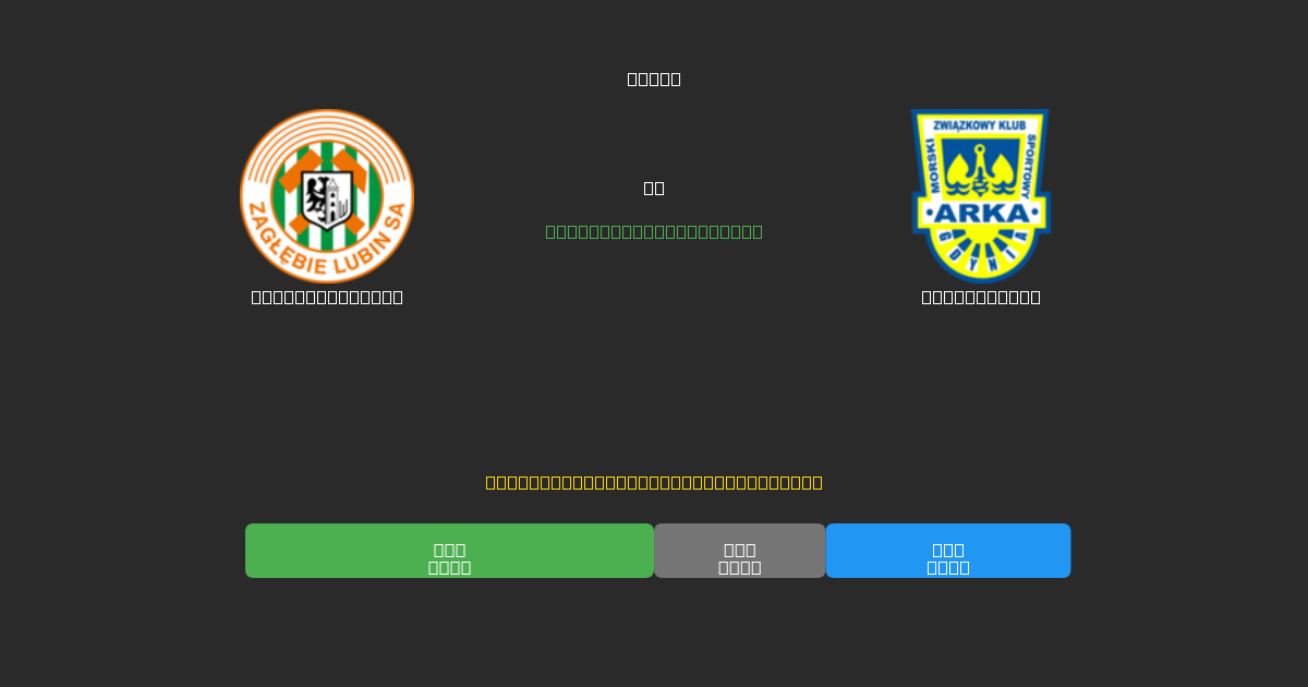 Zagłębie Lubin против Arka Gdynia - Бесплатные ИИ Футбольные Прогнозы с 80%+ Точностью