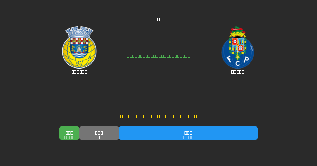 Arouca против Porto - Бесплатные ИИ Футбольные Прогнозы с 80%+ Точностью