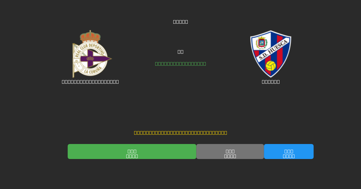 Deportivo La Coruña против Huesca - Бесплатные ИИ Футбольные Прогнозы с 80%+ Точностью
