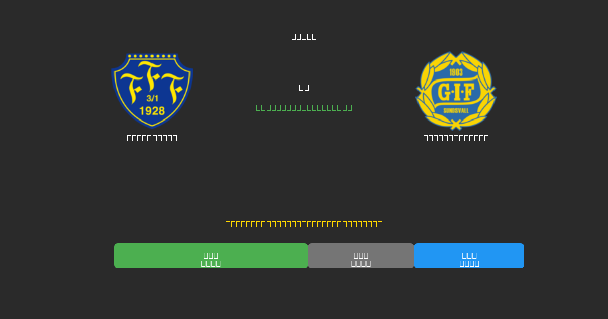 Falkenberg против GIF Sundsvall - Бесплатные ИИ Футбольные Прогнозы с 80%+ Точностью
