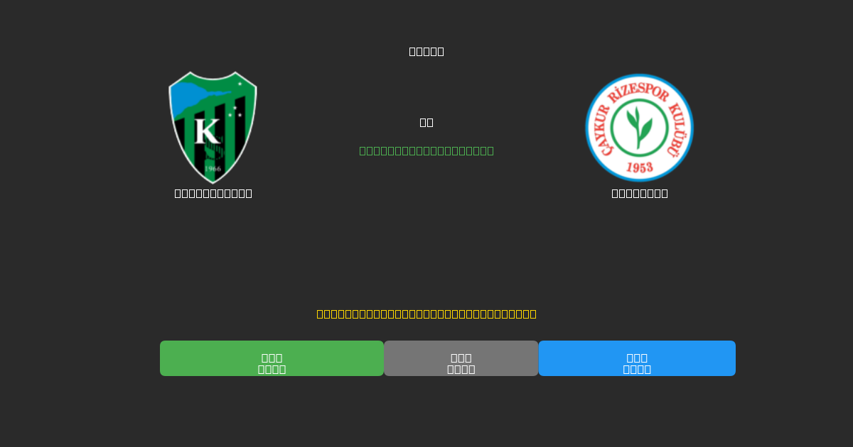 Kocaelispor против Rizespor - Бесплатные ИИ Футбольные Прогнозы с 80%+ Точностью