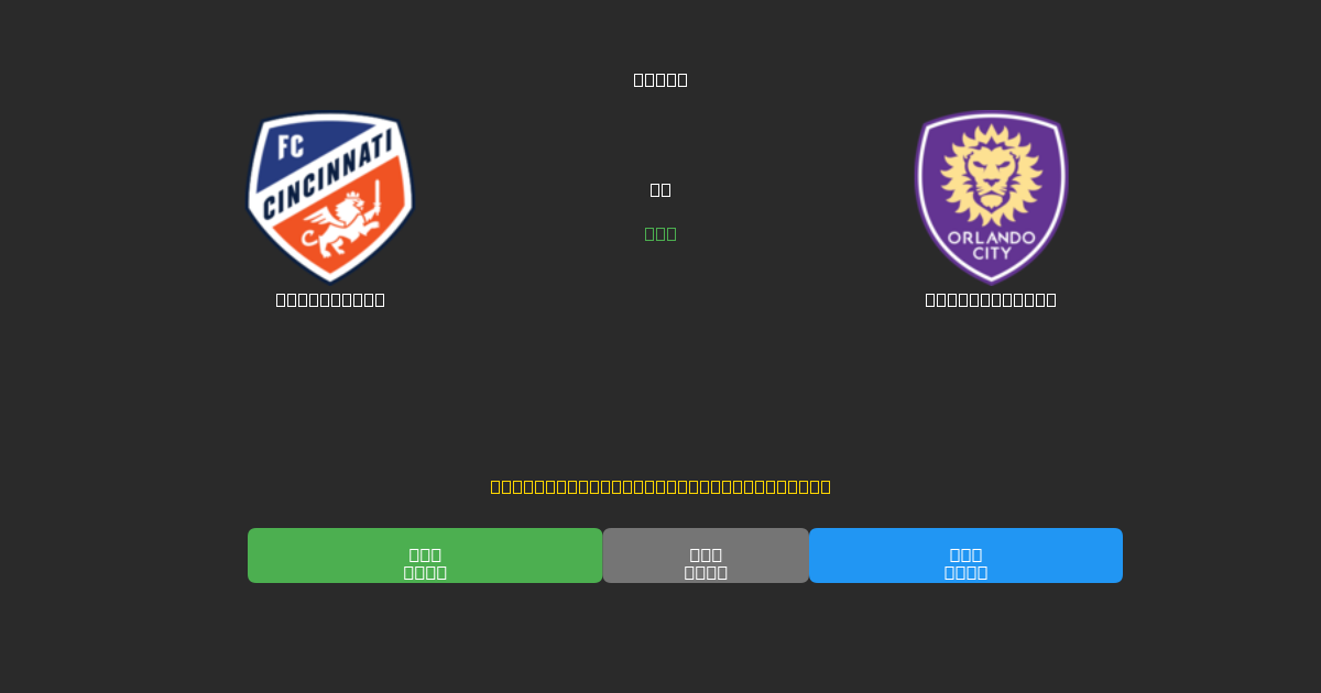 Cincinnati против Orlando City - Бесплатные ИИ Футбольные Прогнозы с 80%+ Точностью