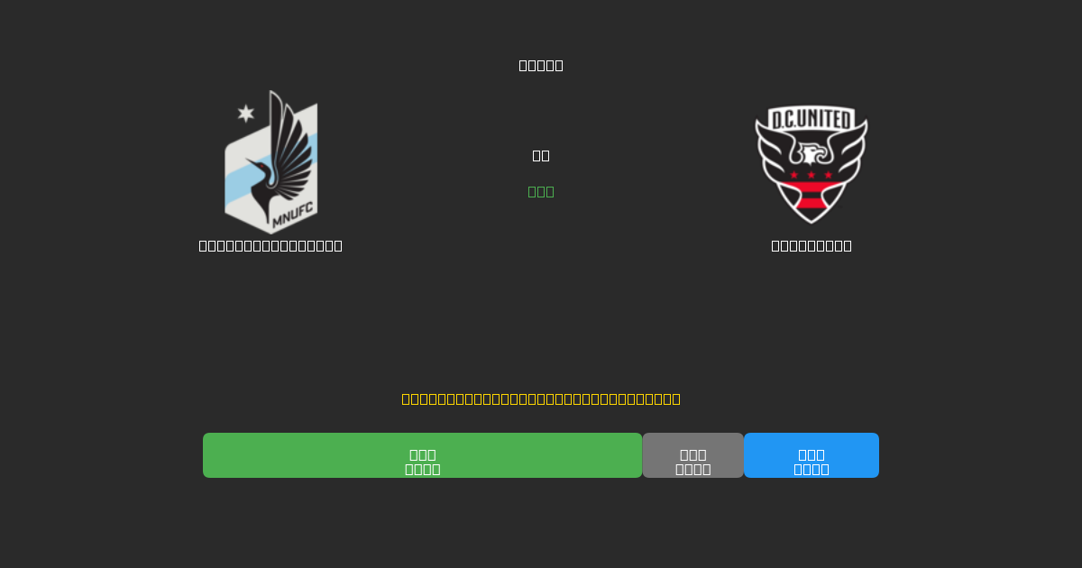 Minnesota United против DC United - Бесплатные ИИ Футбольные Прогнозы с 80%+ Точностью