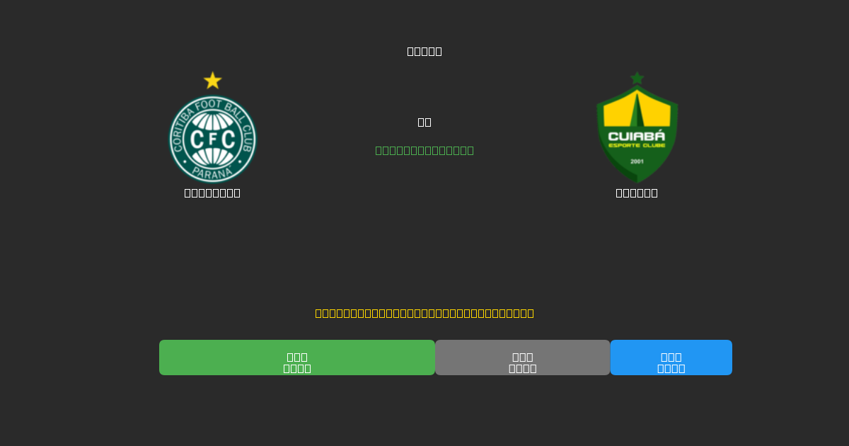 Coritiba vs Cuiabá - Bezplatné AI Predpovede, Tipy na Stávkovanie a Kurzy