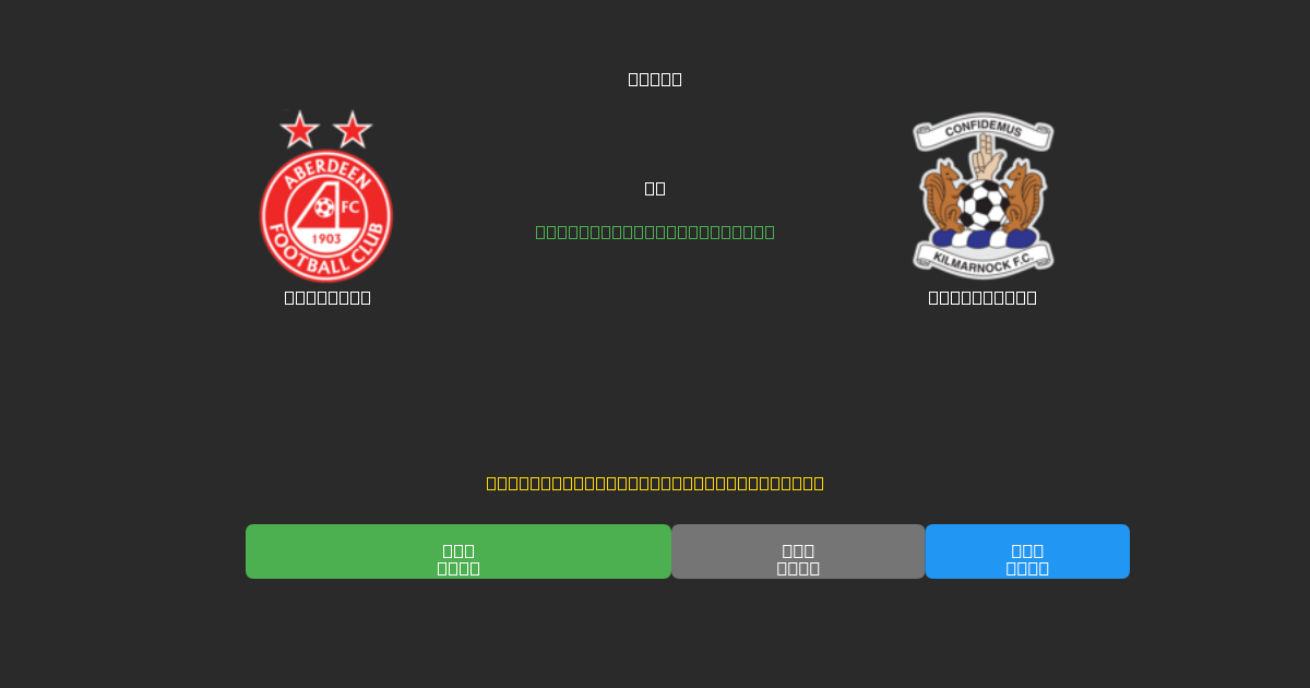 Aberdeen vs Kilmarnock - Bezplatné AI Futbalové Predpovede s 80%+ Presnosťou