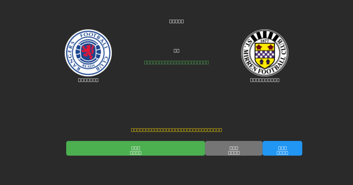 Rangers vs St. Mirren - Bezplatné AI Futbalové Predpovede s 80%+ Presnosťou
