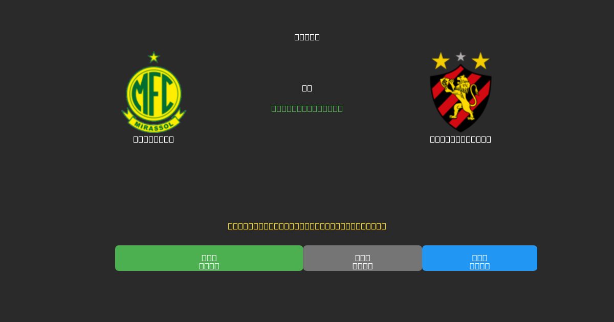Mirassol mot Sport Recife - Gratis AI-prognoser, Speltips och Odds