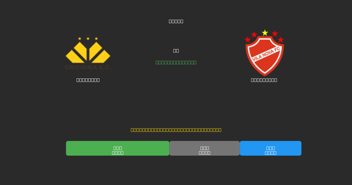 Criciúma mot Vila Nova - Gratis AI-prognoser, Speltips och Odds