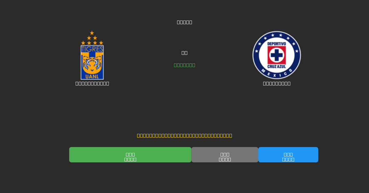 Tigres UANL mot Cruz Azul - Gratis AI Fotbollsprognoser med 80%+ Noggrannhet
