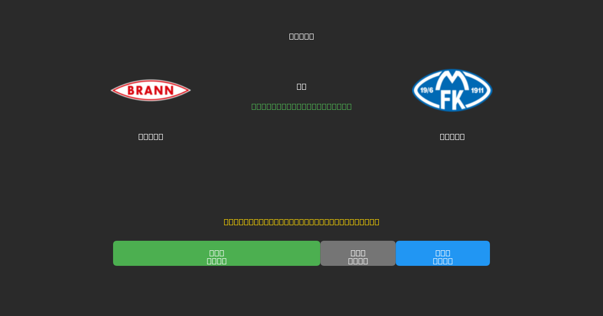 Brann mot Molde - Gratis AI-prognoser, Speltips och Odds