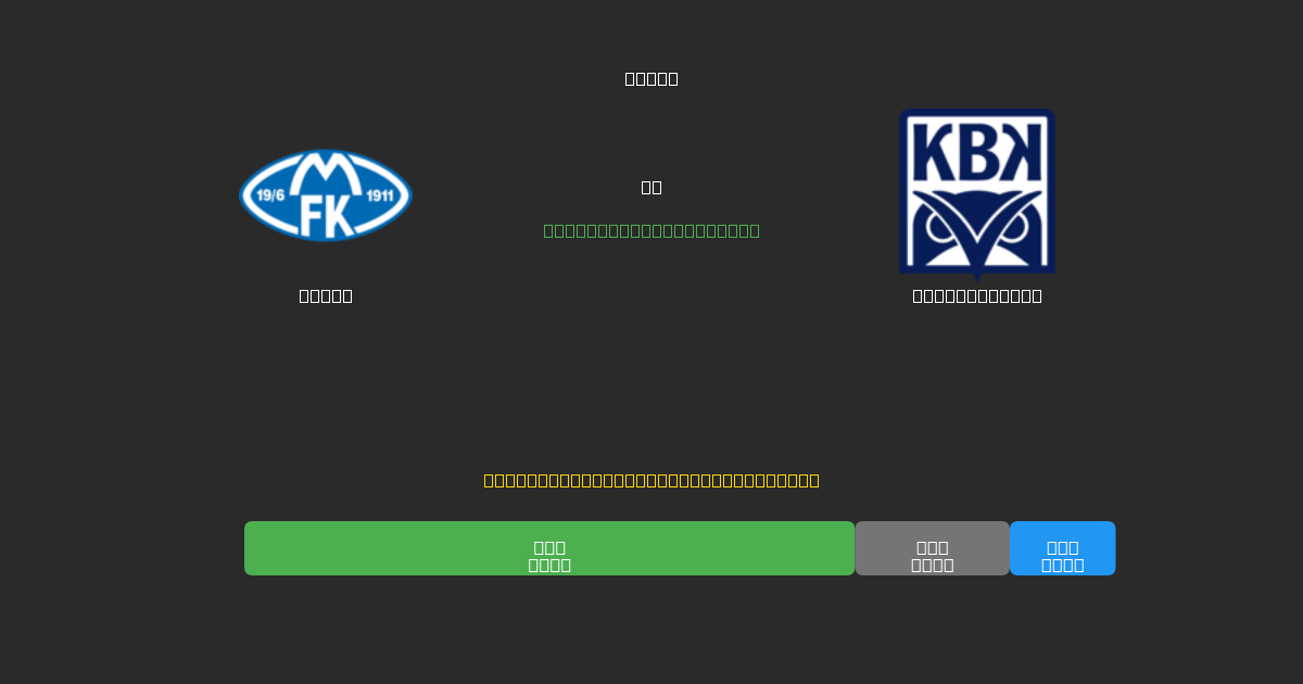 Molde mot Kristiansund - Gratis AI-prognoser, Speltips och Odds