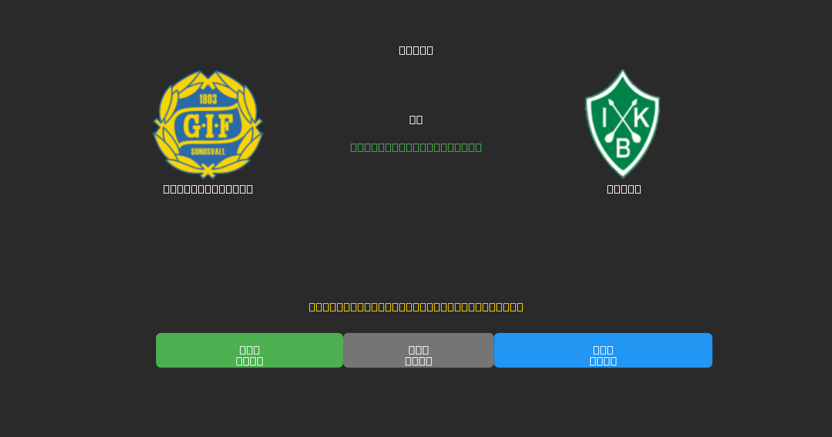 GIF Sundsvall mot Brage - Gratis AI-prognoser, Speltips och Odds