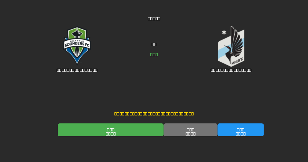 Seattle Sounders mot Minnesota United - Gratis AI-prognoser, Speltips och Odds