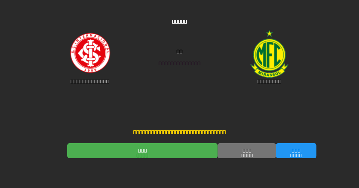 Internacional vs Mirassol - Dự Đoán AI, Mẹo Cá Cược và Tỷ Lệ Miễn Phí