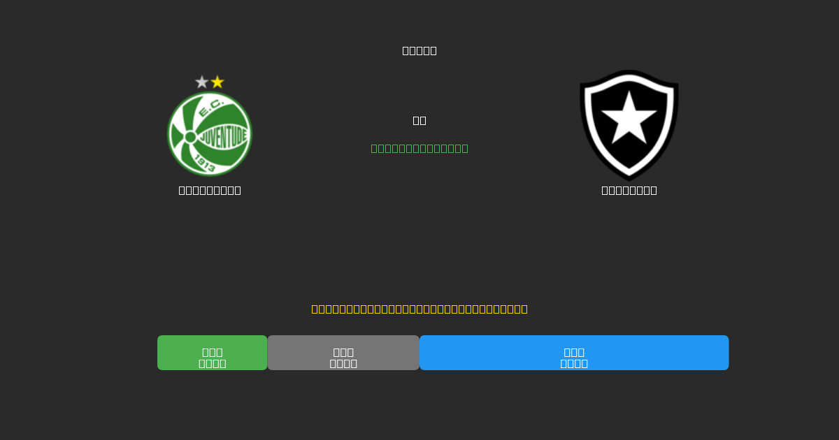 Juventude vs Botafogo - Dự Đoán Bóng Đá AI Miễn Phí với Độ Chính Xác 80%+