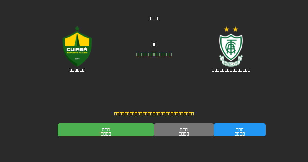 Cuiabá vs América Mineiro - Dự Đoán AI, Mẹo Cá Cược và Tỷ Lệ Miễn Phí