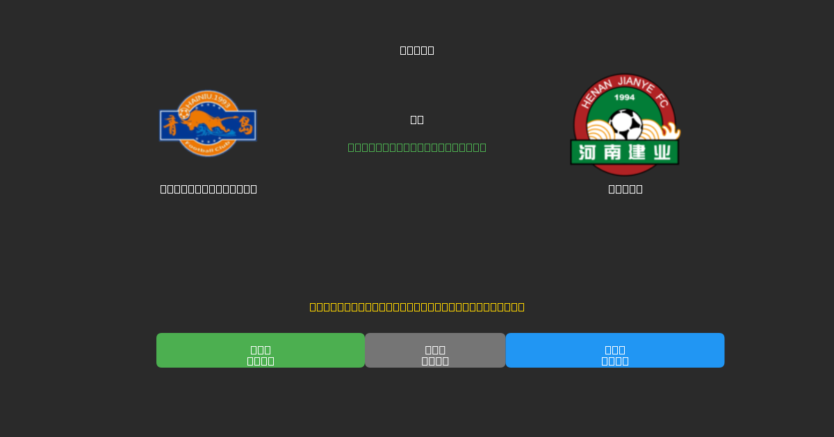 Qingdao Hainiu vs Henan - Dự Đoán Bóng Đá AI Miễn Phí với Độ Chính Xác 80%+