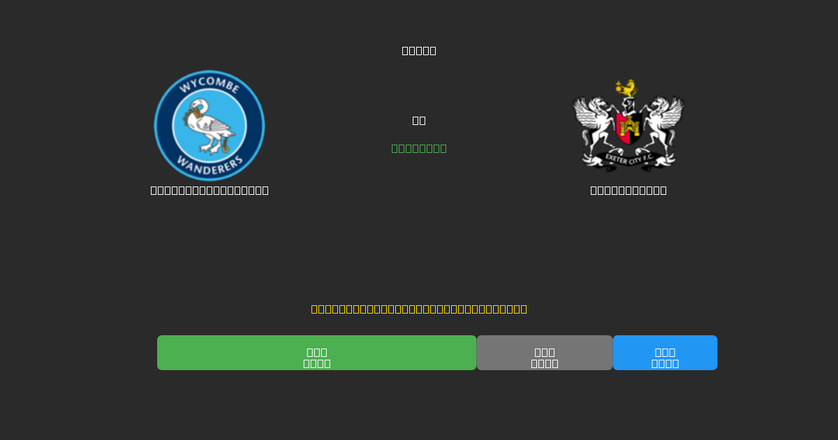 Wycombe Wanderers vs Exeter City - Dự Đoán Bóng Đá AI Miễn Phí với Độ Chính Xác 80%+