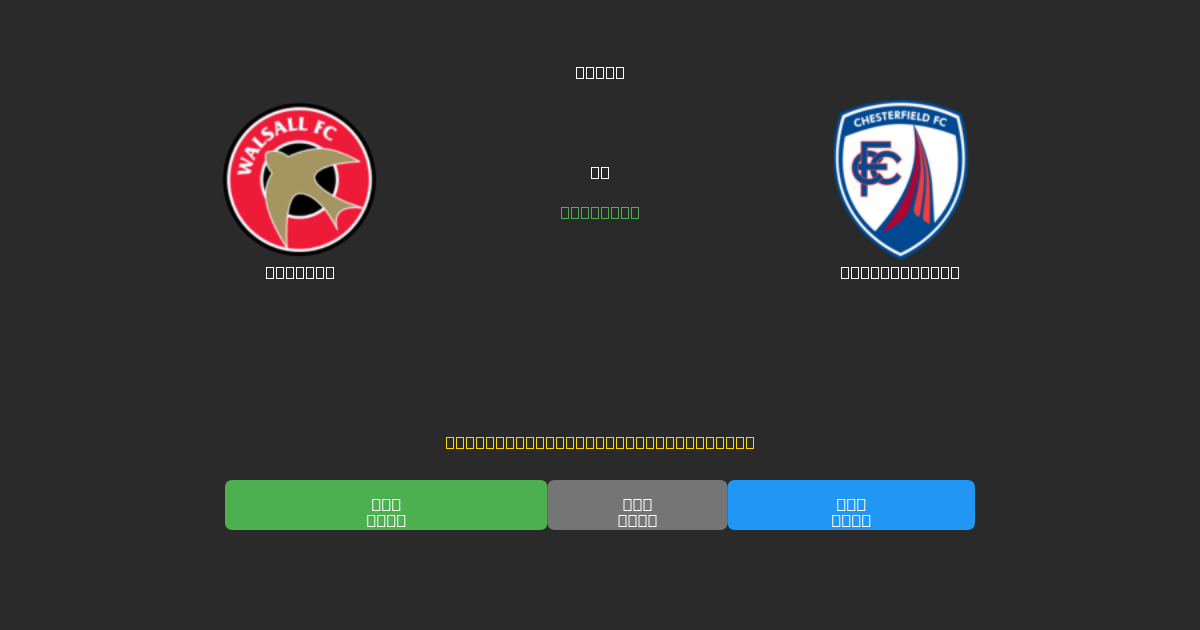 Walsall vs Chesterfield - Dự Đoán AI, Mẹo Cá Cược và Tỷ Lệ Miễn Phí