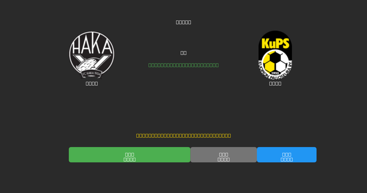 Haka vs KuPS - Dự Đoán AI, Mẹo Cá Cược và Tỷ Lệ Miễn Phí