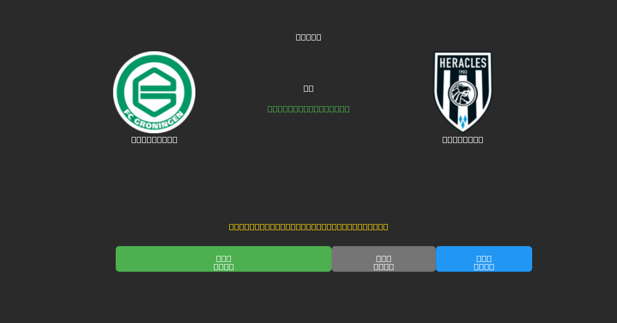 Groningen vs Heracles - Dự Đoán Bóng Đá AI Miễn Phí với Độ Chính Xác 80%+