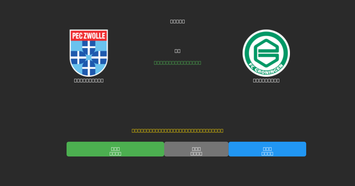 PEC Zwolle vs Groningen - Dự Đoán AI, Mẹo Cá Cược và Tỷ Lệ Miễn Phí