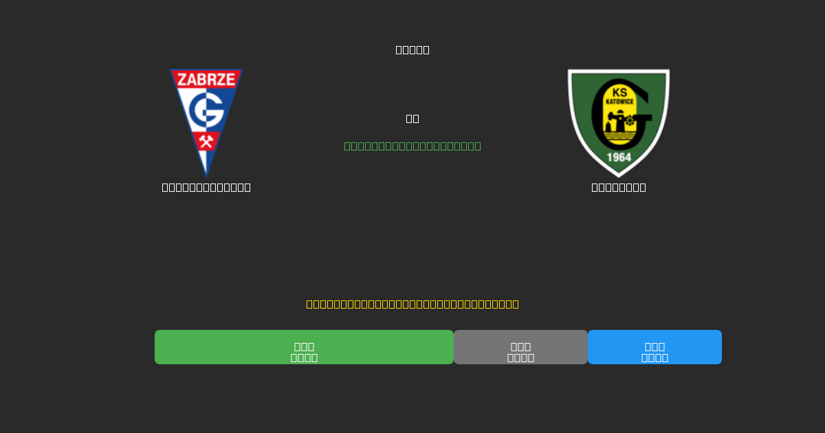 Górnik Zabrze vs Katowice - Dự Đoán Bóng Đá AI Miễn Phí với Độ Chính Xác 80%+