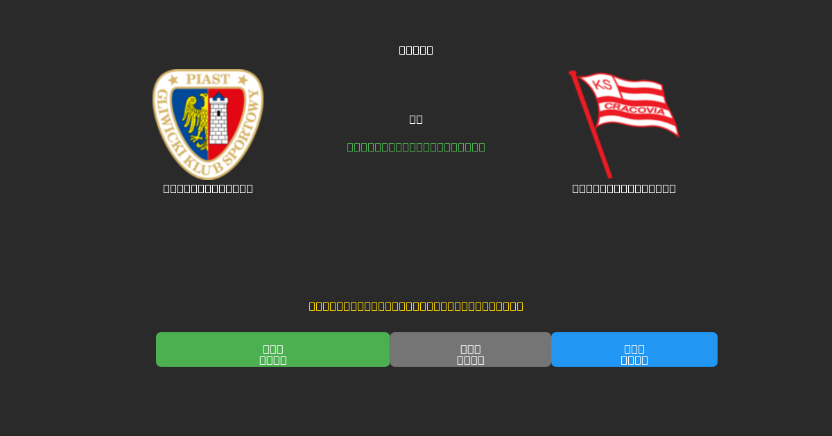 Piast Gliwice vs Cracovia Kraków - Dự Đoán Bóng Đá AI Miễn Phí với Độ Chính Xác 80%+