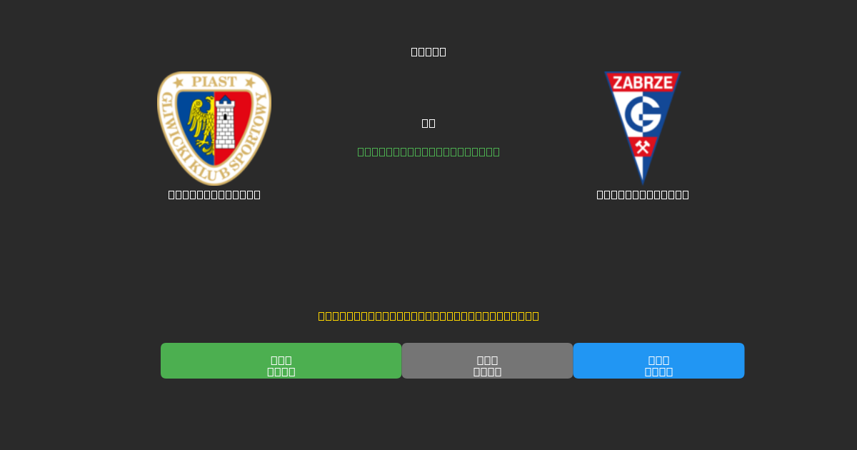 Piast Gliwice vs Górnik Zabrze - Dự Đoán AI, Mẹo Cá Cược và Tỷ Lệ Miễn Phí