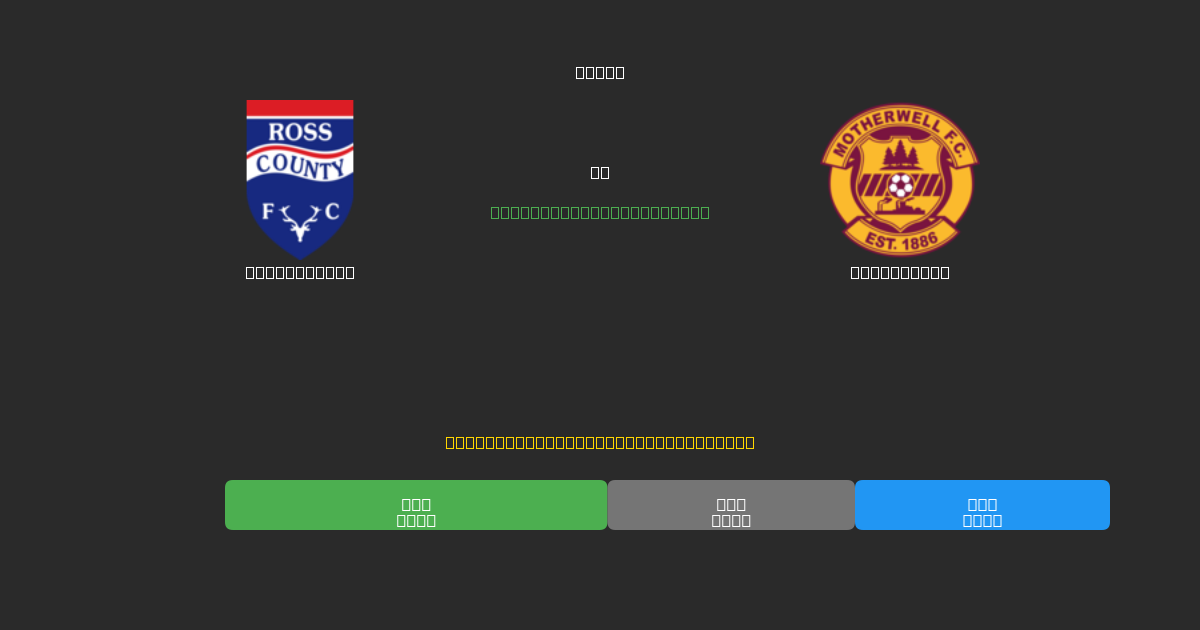 Ross County vs Motherwell - Dự Đoán AI, Mẹo Cá Cược và Tỷ Lệ Miễn Phí