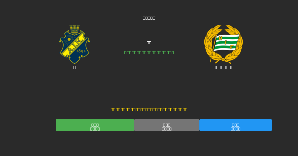 AIK vs Hammarby - Dự Đoán AI, Mẹo Cá Cược và Tỷ Lệ Miễn Phí