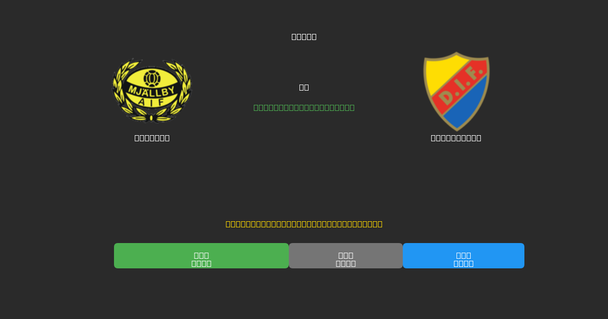Mjällby vs Djurgården - Dự Đoán Bóng Đá AI Miễn Phí với Độ Chính Xác 80%+