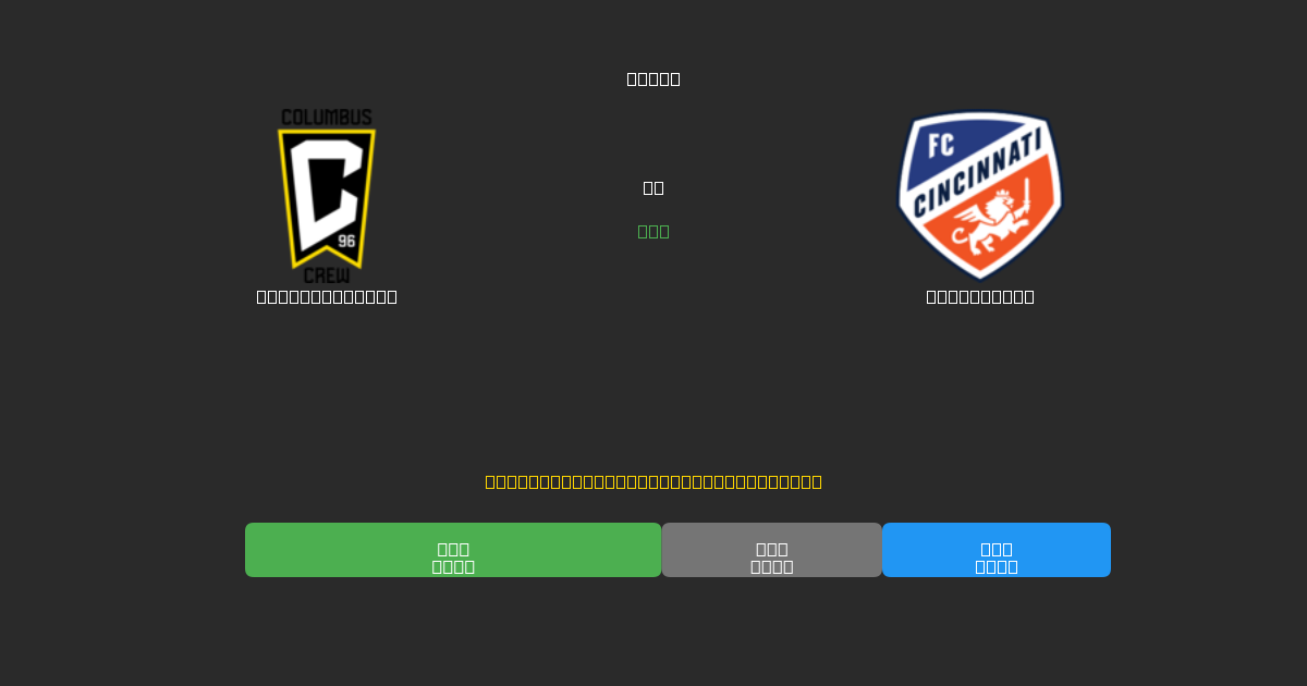 Columbus Crew vs Cincinnati - Dự Đoán AI, Mẹo Cá Cược và Tỷ Lệ Miễn Phí