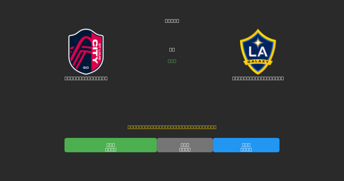 St. Louis City  vs Los Angeles Galaxy - Dự Đoán AI, Mẹo Cá Cược và Tỷ Lệ Miễn Phí