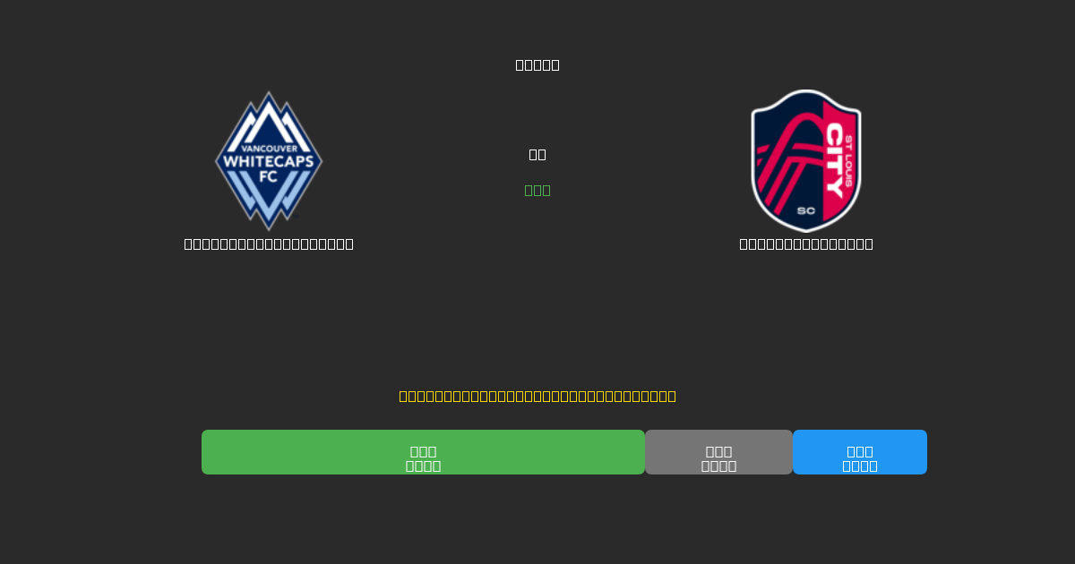 Vancouver Whitecaps vs St. Louis City  - Dự Đoán Bóng Đá AI Miễn Phí với Độ Chính Xác 80%+